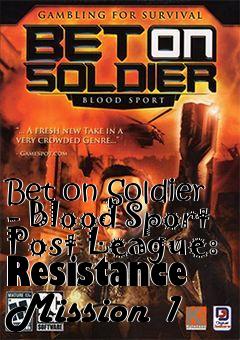 Box art for Bet on Soldier - Blood Sport