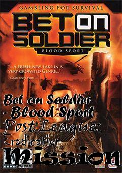 Box art for Bet on Soldier - Blood Sport