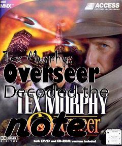 Box art for Tex Murphy: Overseer