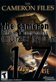 Box art for The Cameron Files: Pharaohs Curse