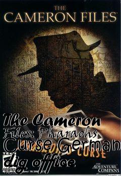 Box art for The Cameron Files: Pharaohs Curse