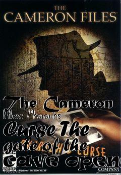 Box art for The Cameron Files: Pharaohs Curse