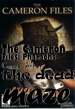 Box art for The Cameron Files: Pharaohs Curse