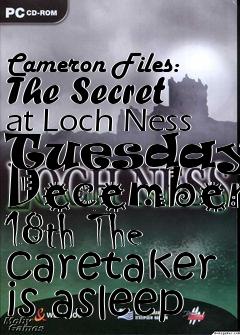 Box art for Cameron Files: The Secret at Loch Ness