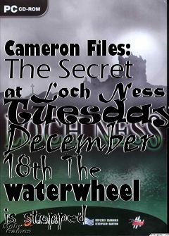 Box art for Cameron Files: The Secret at Loch Ness