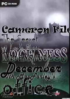 Box art for Cameron Files: The Secret at Loch Ness