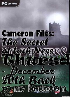 Box art for Cameron Files: The Secret at Loch Ness