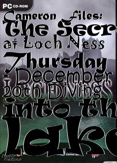 Box art for Cameron Files: The Secret at Loch Ness