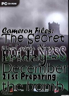 Box art for Cameron Files: The Secret at Loch Ness