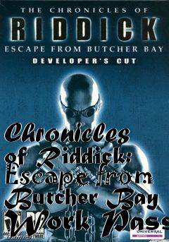 Box art for Chronicles of Riddick: Escape from Butcher Bay