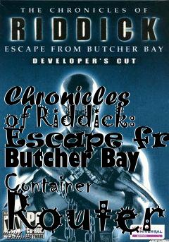 Box art for Chronicles of Riddick: Escape from Butcher Bay