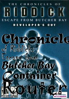 Box art for Chronicles of Riddick: Escape from Butcher Bay