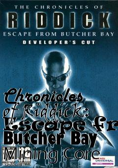 Box art for Chronicles of Riddick: Escape from Butcher Bay