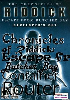 Box art for Chronicles of Riddick: Escape from Butcher Bay