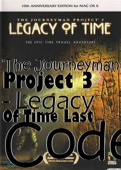 Box art for The Journeyman Project 3 - Legacy Of Time