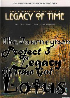 Box art for The Journeyman Project 3 - Legacy Of Time