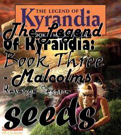 Box art for The Legend Of Kyrandia: Book Three - Malcolms Revenge