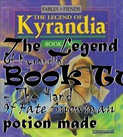 Box art for The Legend Of Kyrandia: Book Two - The Hand Of Fate