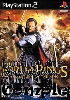 Box art for Lord of the Rings: Return of the King