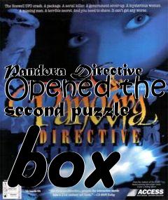 Box art for Pandora Directive