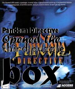 Box art for Pandora Directive