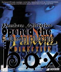 Box art for Pandora Directive
