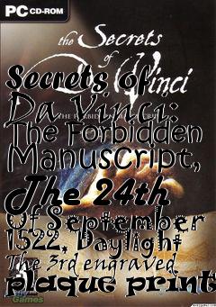 Box art for Secrets of Da Vinci: The Forbidden Manuscript, The