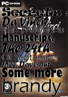 Box art for Secrets of Da Vinci: The Forbidden Manuscript, The