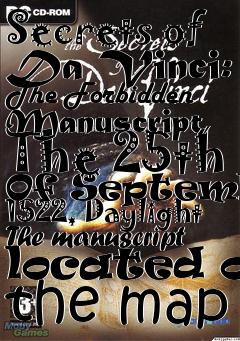 Box art for Secrets of Da Vinci: The Forbidden Manuscript, The