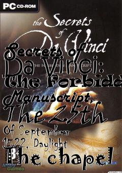 Box art for Secrets of Da Vinci: The Forbidden Manuscript, The