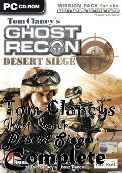 Box art for Tom Clancys Ghost Recon Desert Siege