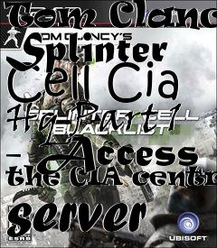 Box art for Tom Clancys Splinter Cell