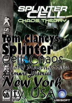 Box art for Tom Clancys Splinter Cell: Chaos Theory