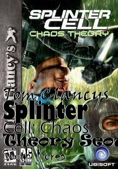 Box art for Tom Clancys Splinter Cell: Chaos Theory