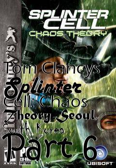 Box art for Tom Clancys Splinter Cell: Chaos Theory