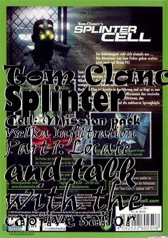 Box art for Tom Clancys Splinter Cell: Mission-pack