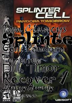 Box art for Tom Clancys Splinter Cell: Pandora Tomorrow