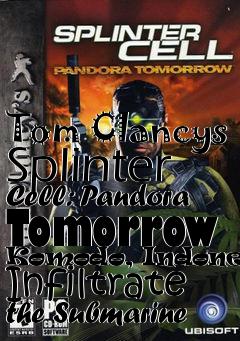 Box art for Tom Clancys Splinter Cell: Pandora Tomorrow