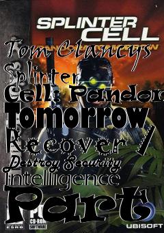 Box art for Tom Clancys Splinter Cell: Pandora Tomorrow