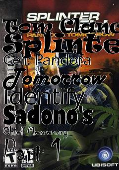 Box art for Tom Clancys Splinter Cell: Pandora Tomorrow