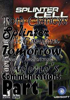 Box art for Tom Clancys Splinter Cell: Pandora Tomorrow