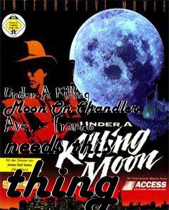 Box art for Under A Killing Moon