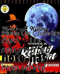 Box art for Under A Killing Moon