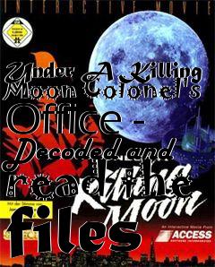 Box art for Under A Killing Moon