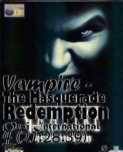 Box art for Vampire - The Masquerade Redemption