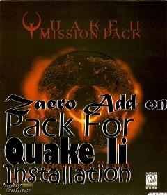 Box art for Zaero Add-on Pack For Quake Ii