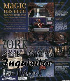 Box art for Zork - Grand Inquisitor