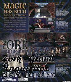 Box art for Zork - Grand Inquisitor