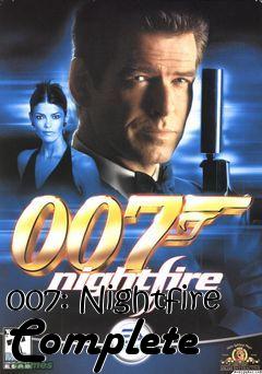 Box art for 007: Nightfire