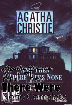 Box art for Agatha Christie: And Then There Were None